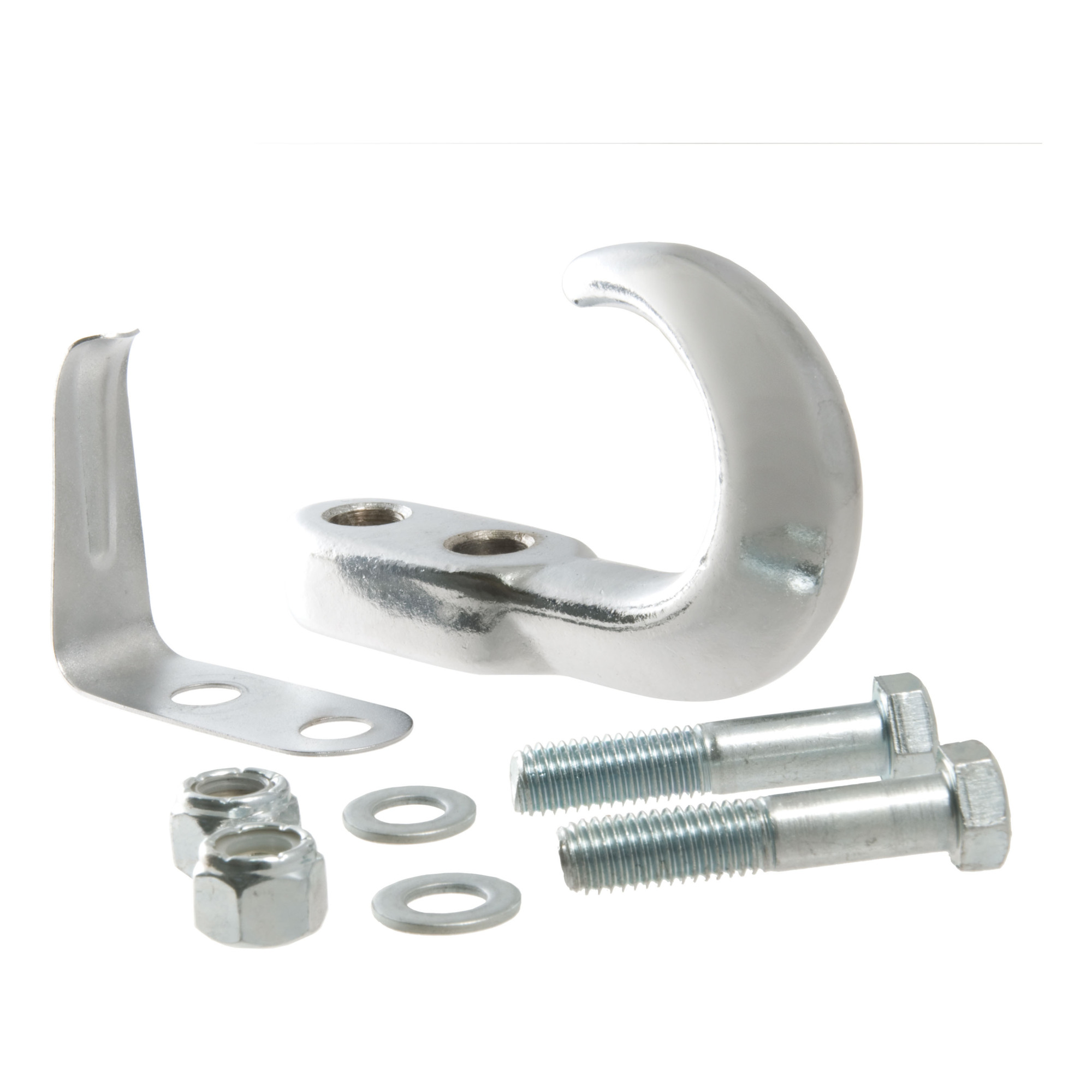 Curt Manufacturing Bolt-On Tow Hook with Spring Clip — Chrome Steel, 10,000 Lb. Capacity, Model# 22401